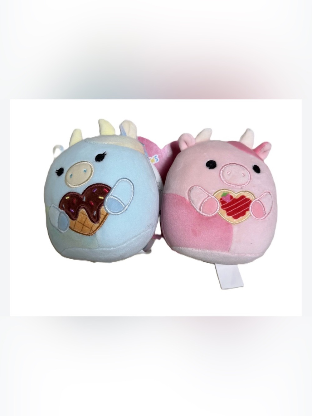 Squishmallows - Cow Pair Caedia & Reshma NWT - 2 5” Squishmallows NWT